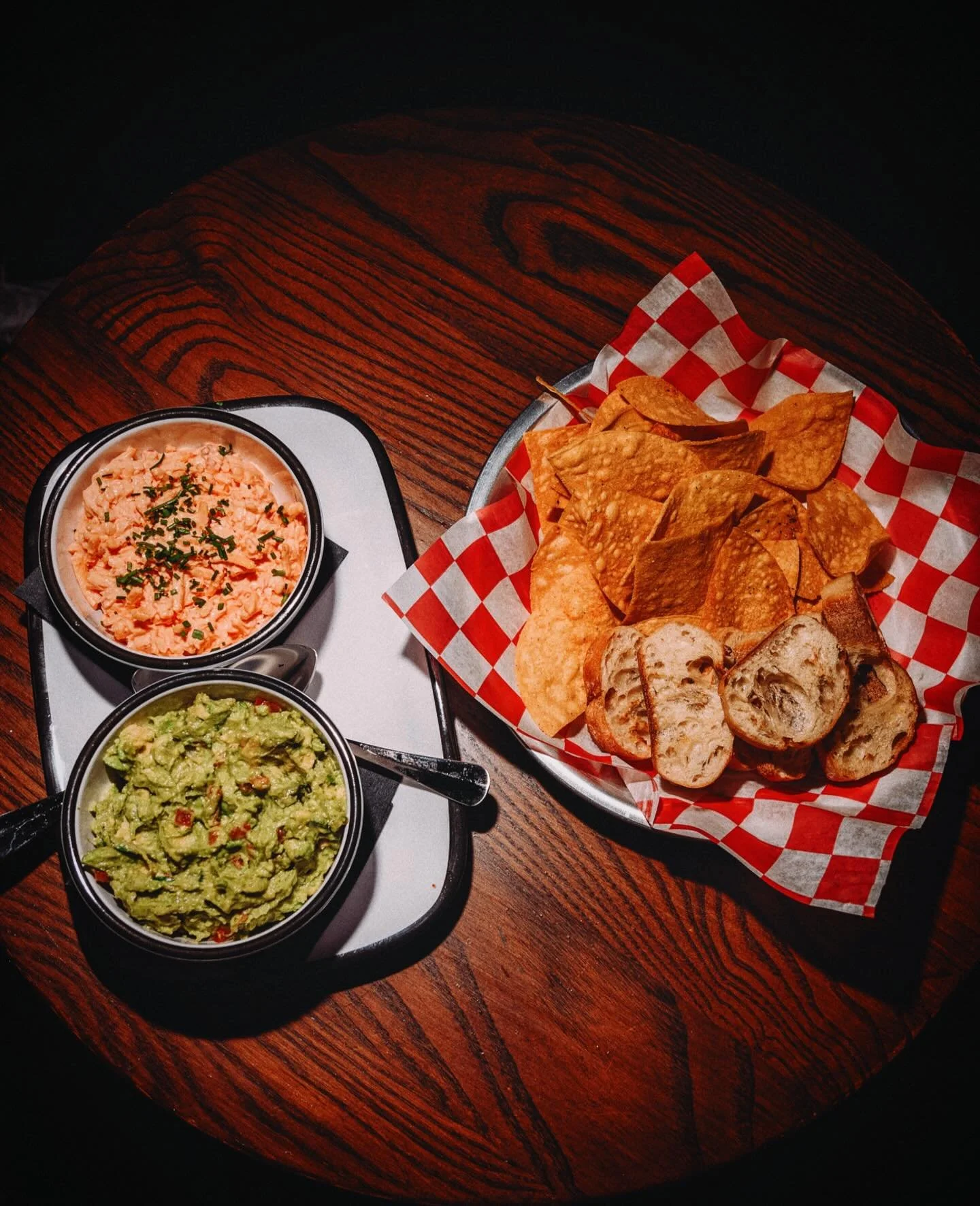 Why settle for one when you can have both? 😏 Double Dip with guacamole and pimento cheese dips.