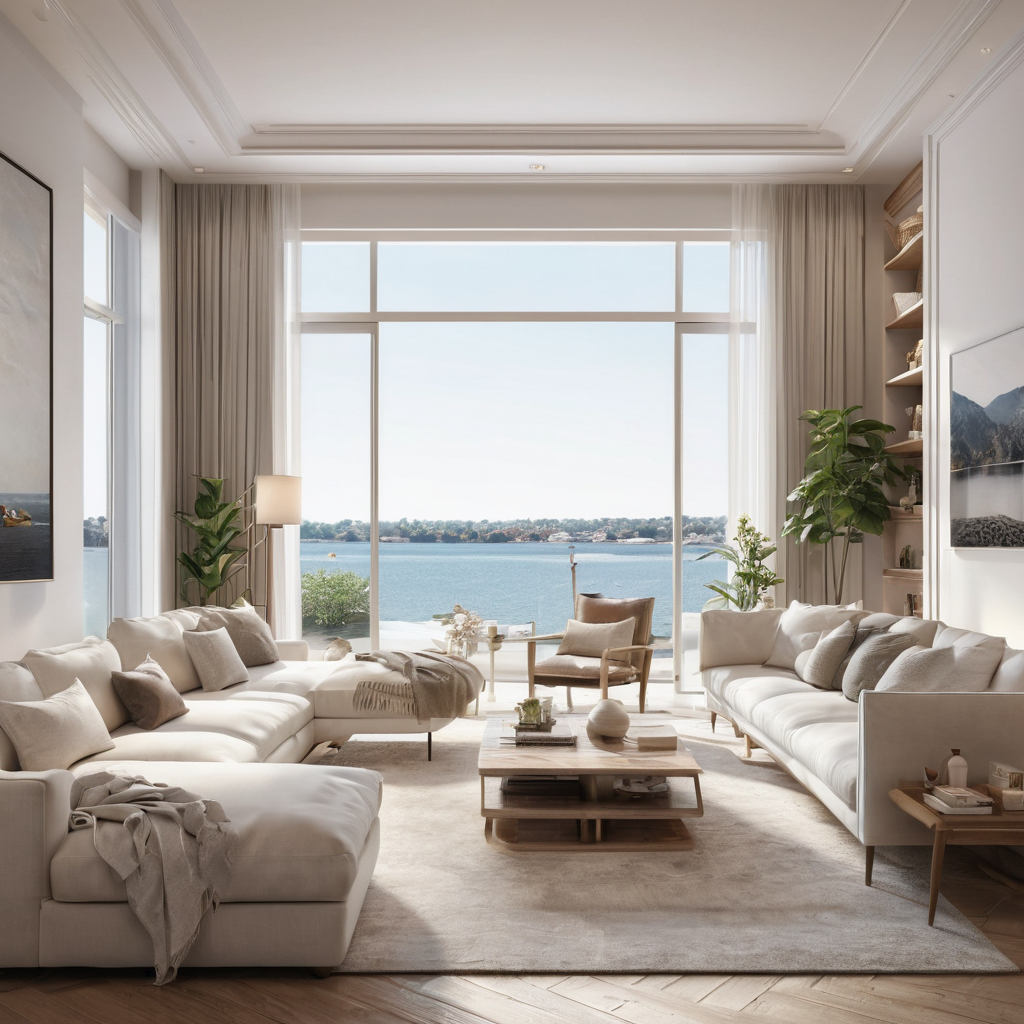 Concept design for a high-end apartment renovation in Double Bay, Sydney, featuring refined contemporary interiors.