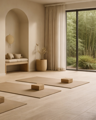 Concept design for a nature-immersed wellness retreat featuring a spa, yoga and Pilates studios, and boutique accommodation.