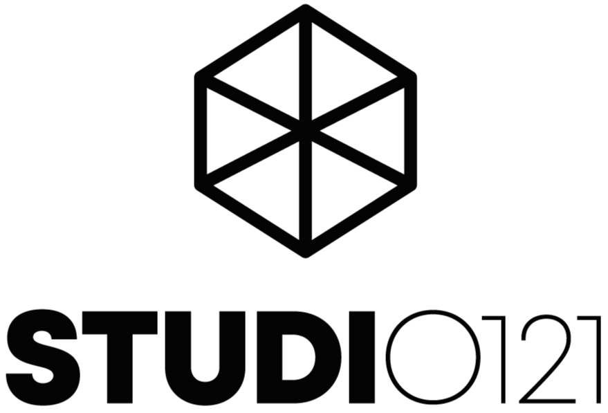 Logo with a 3D wireframe cube and the text 'STUDIO21' beneath it.