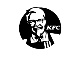 Logo de KFC con la figura de un hombre con gafas