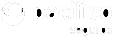 Logotipo de la compañía Pacifico Seguros en fondo negro