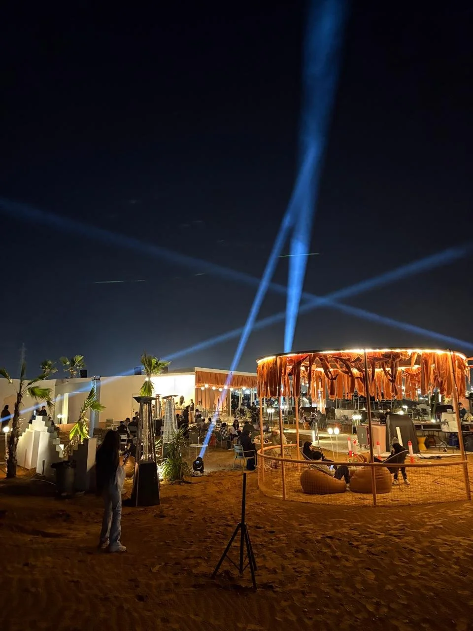 New Years Event HIGH POWERED Beams Sky Light