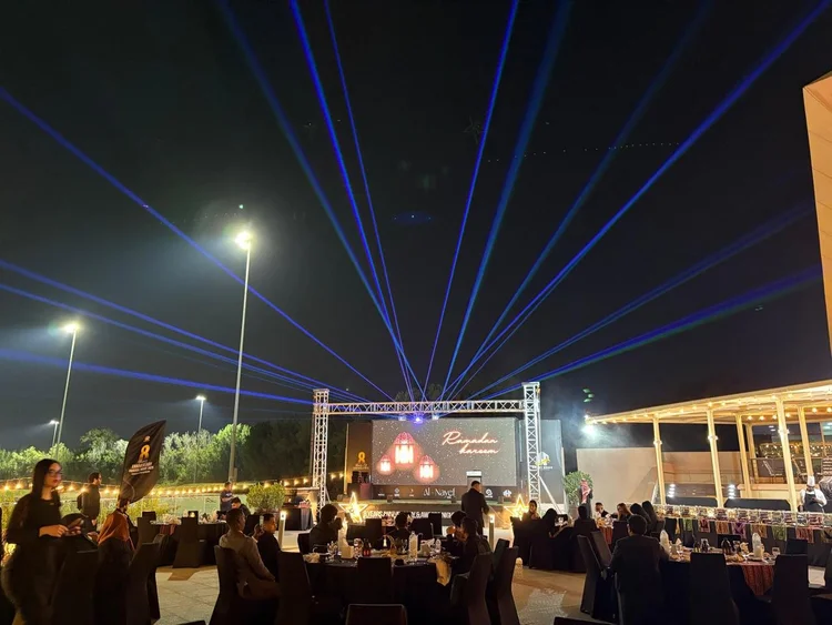 The Celestial Laser Ceremony – laser show Abu Dhabi UAE