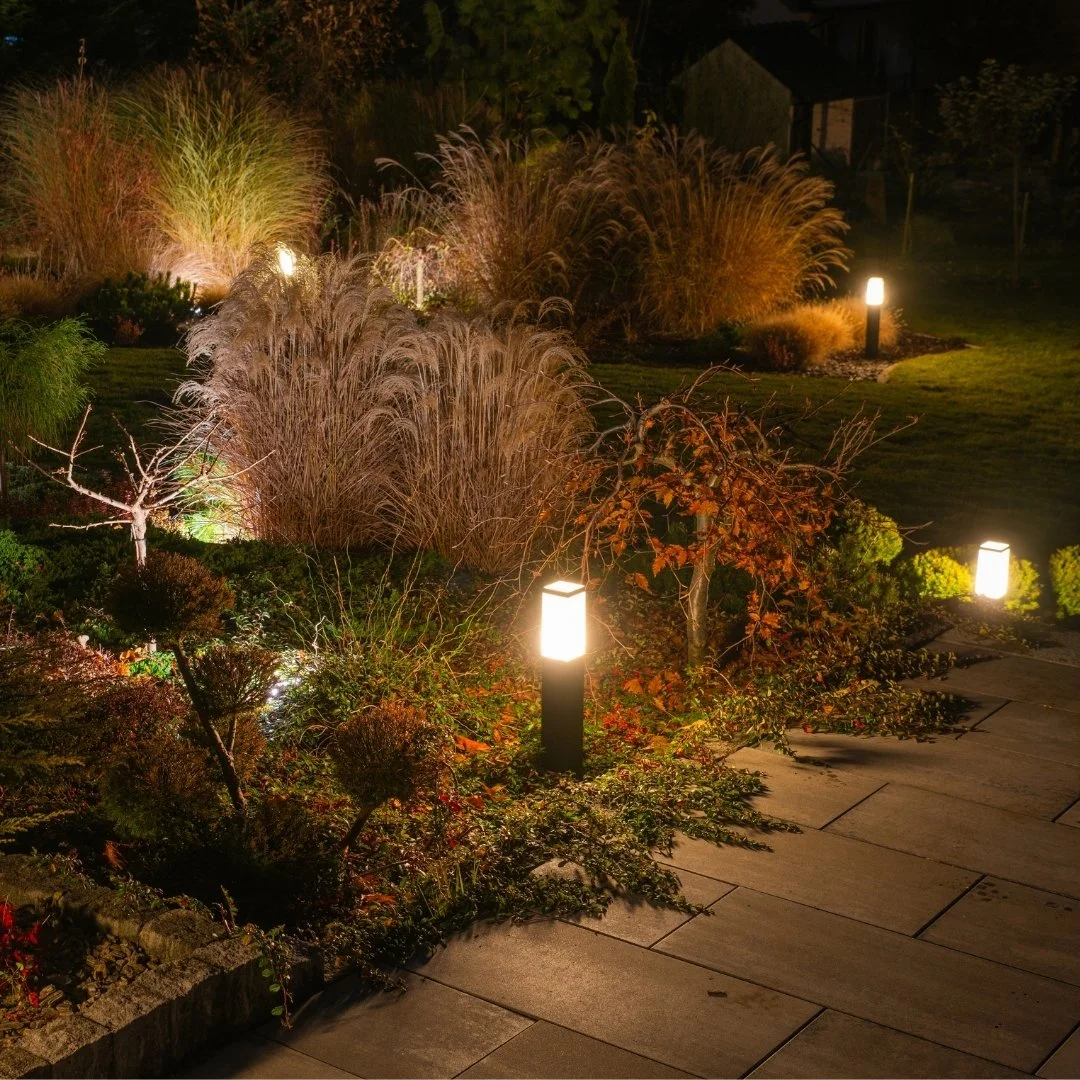 Low-voltage outdoor lighting installation for homes and businesses in Terre Haute and surrounding Indiana areas