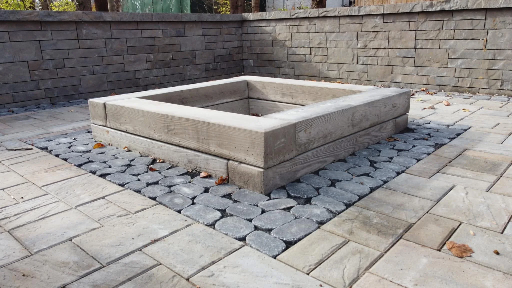 Custom outdoor fire pit installation for backyards in Terre Haute and surrounding Indiana communities