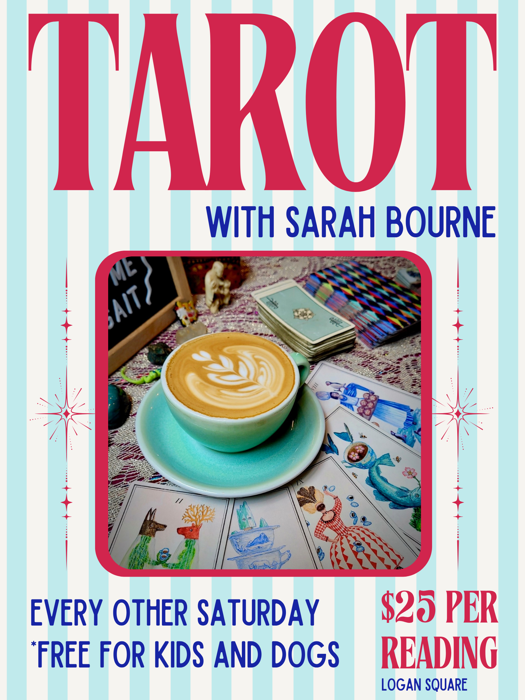 Tarot Readings with Sarah, Sunday, from 12-4 p.m. - $25 Per Reading