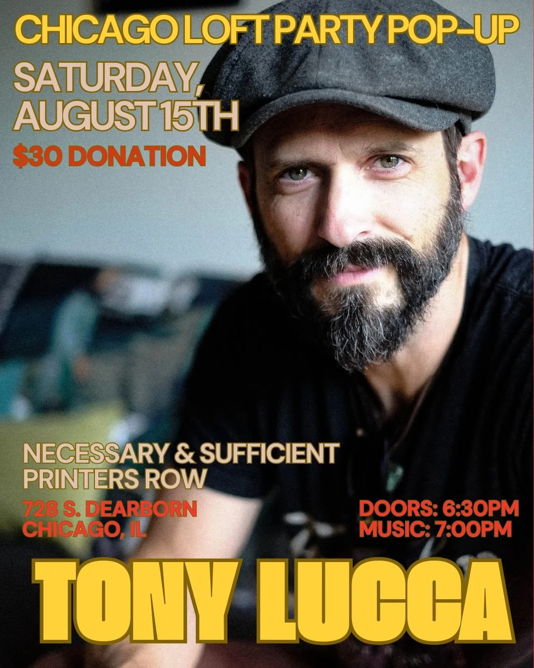 Chicago Loft Party pop-up with Tony Lucca