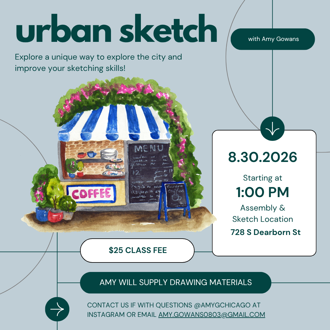 Café Urban Sketching with Amy Gowans 