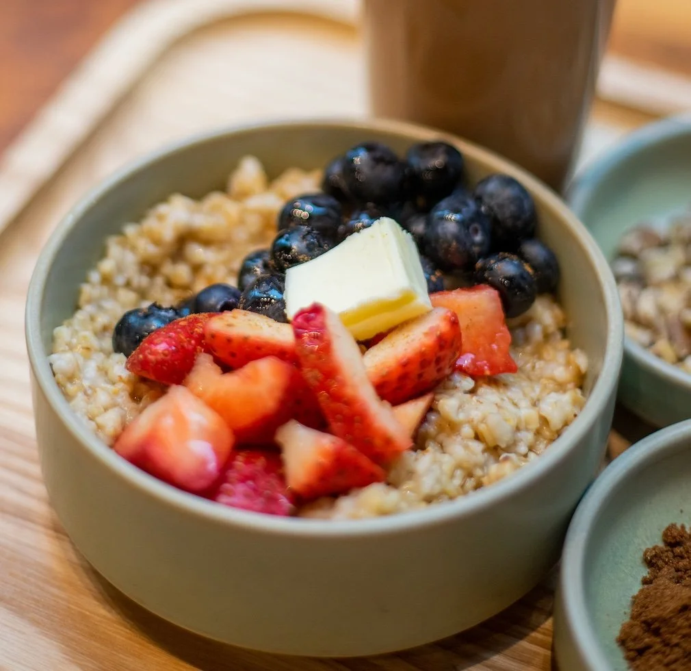 Oatmeal bowl, we have sweet and savory options