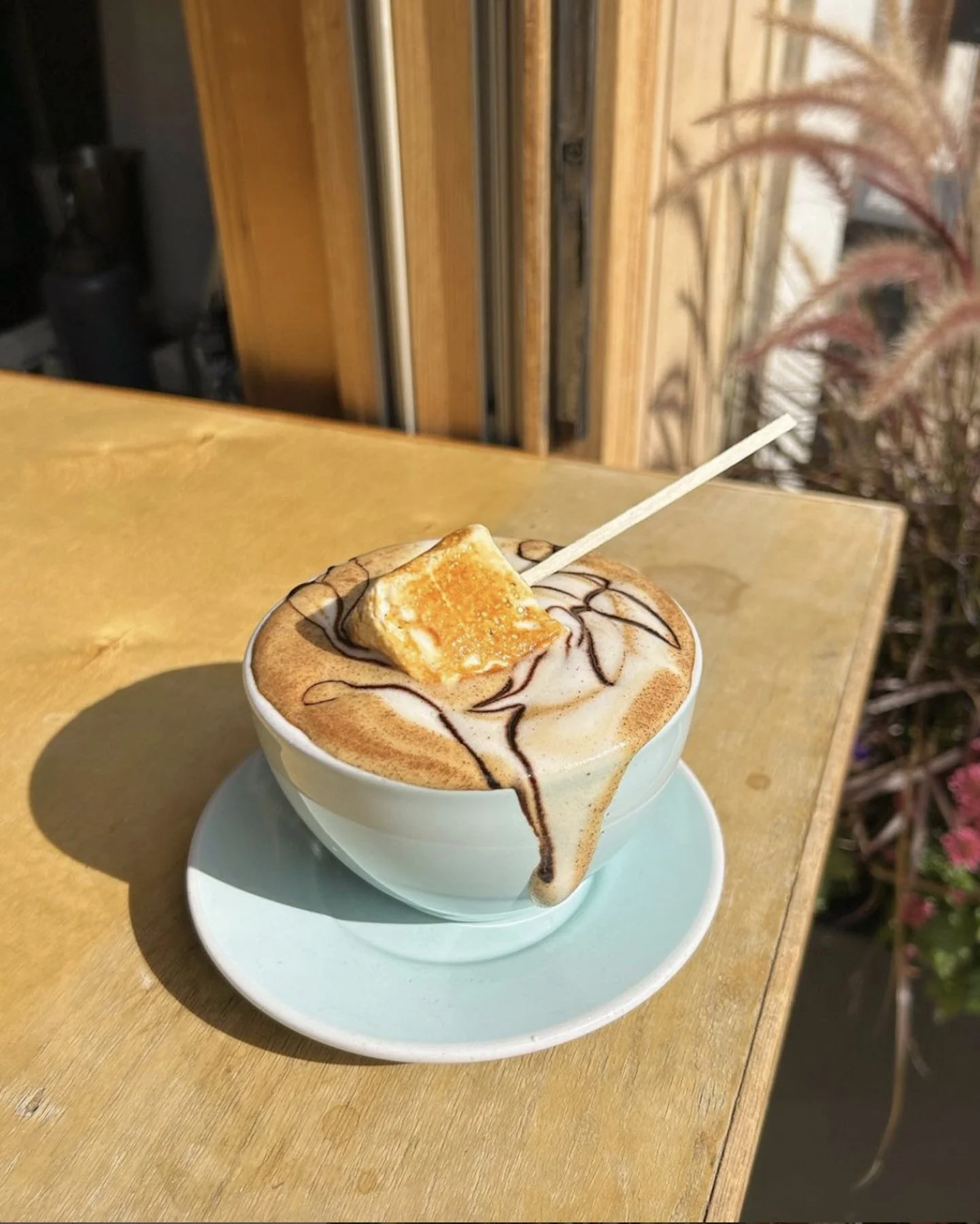 Annual winter fave, campfire hot cocoa with a katherine anne's vanilla marshmallow!