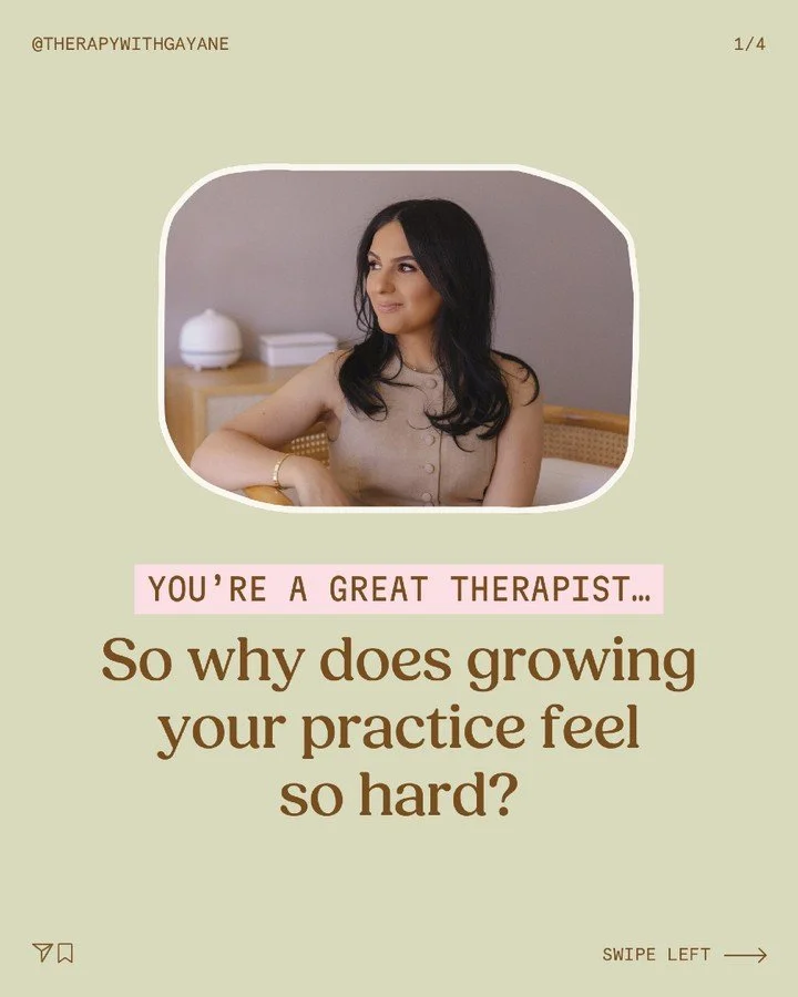 You don&rsquo;t need to figure your business out alone.

Most therapists were never taught how to build a practice, how to talk about their work, attract aligned clients, or grow in a way that actually feels sustainable. If you&rsquo;ve been feeling 