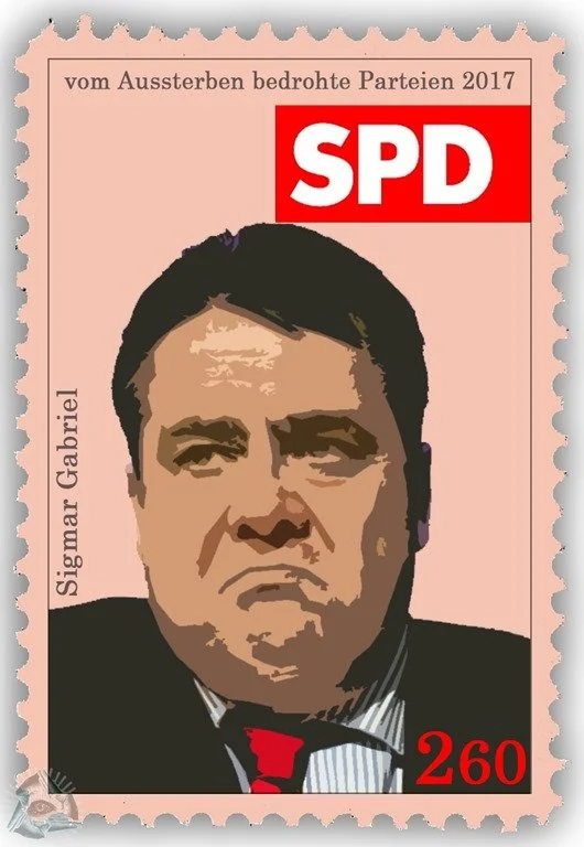 Sondermarken – vom Aussterben bedrohte Parteien 2017 - SPD