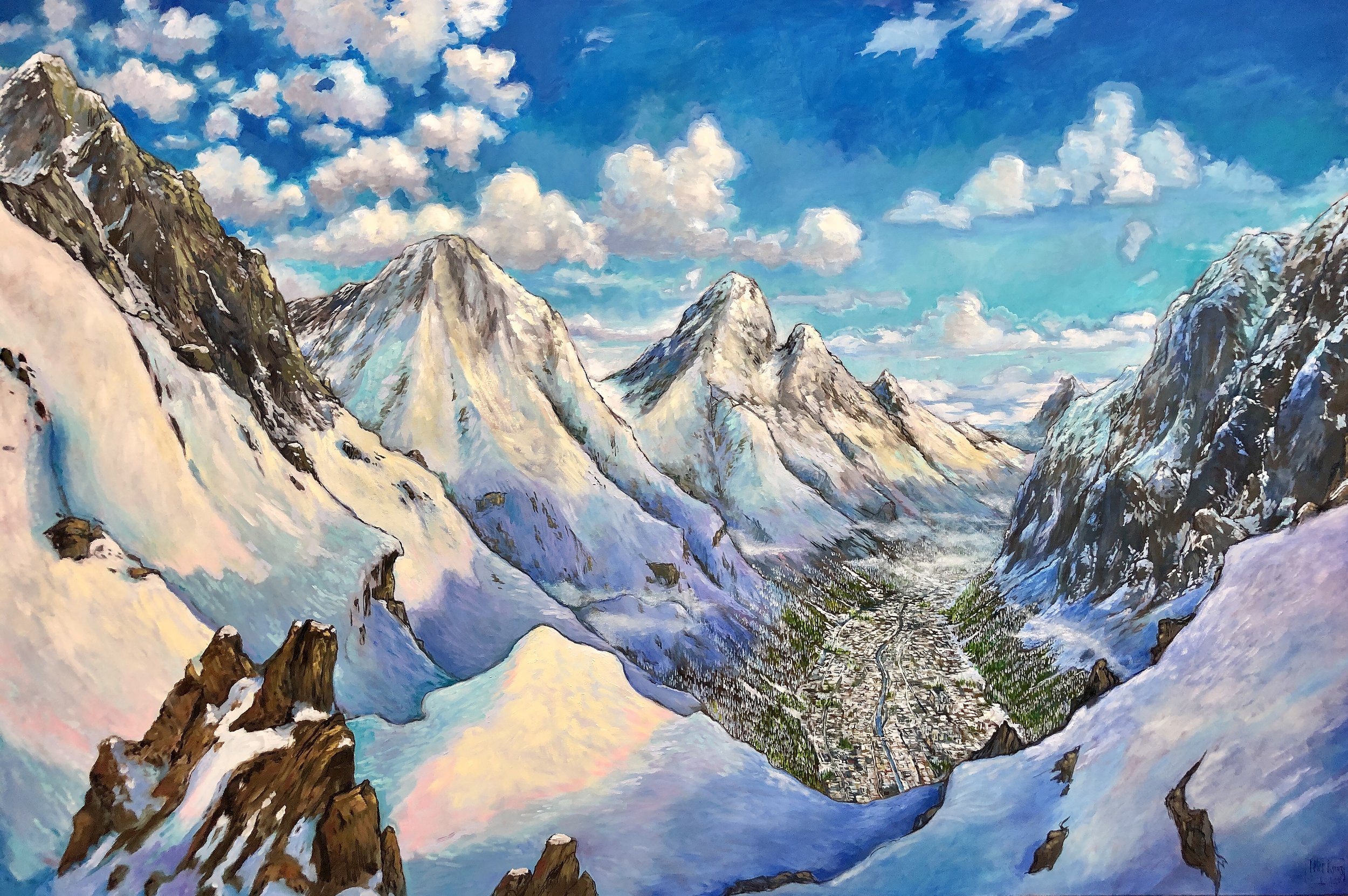 Alps Painting