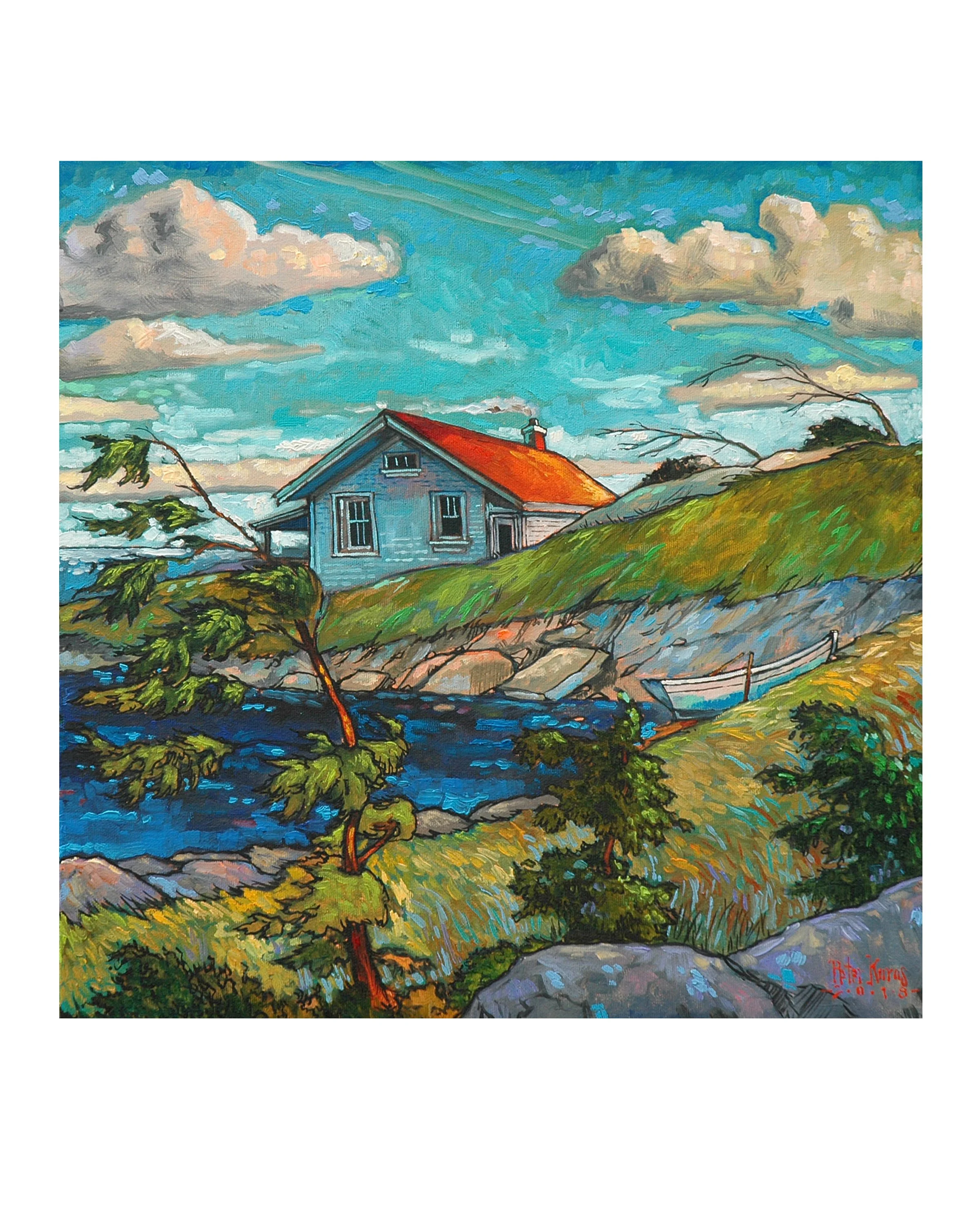 Windy Cottage Print 8x10