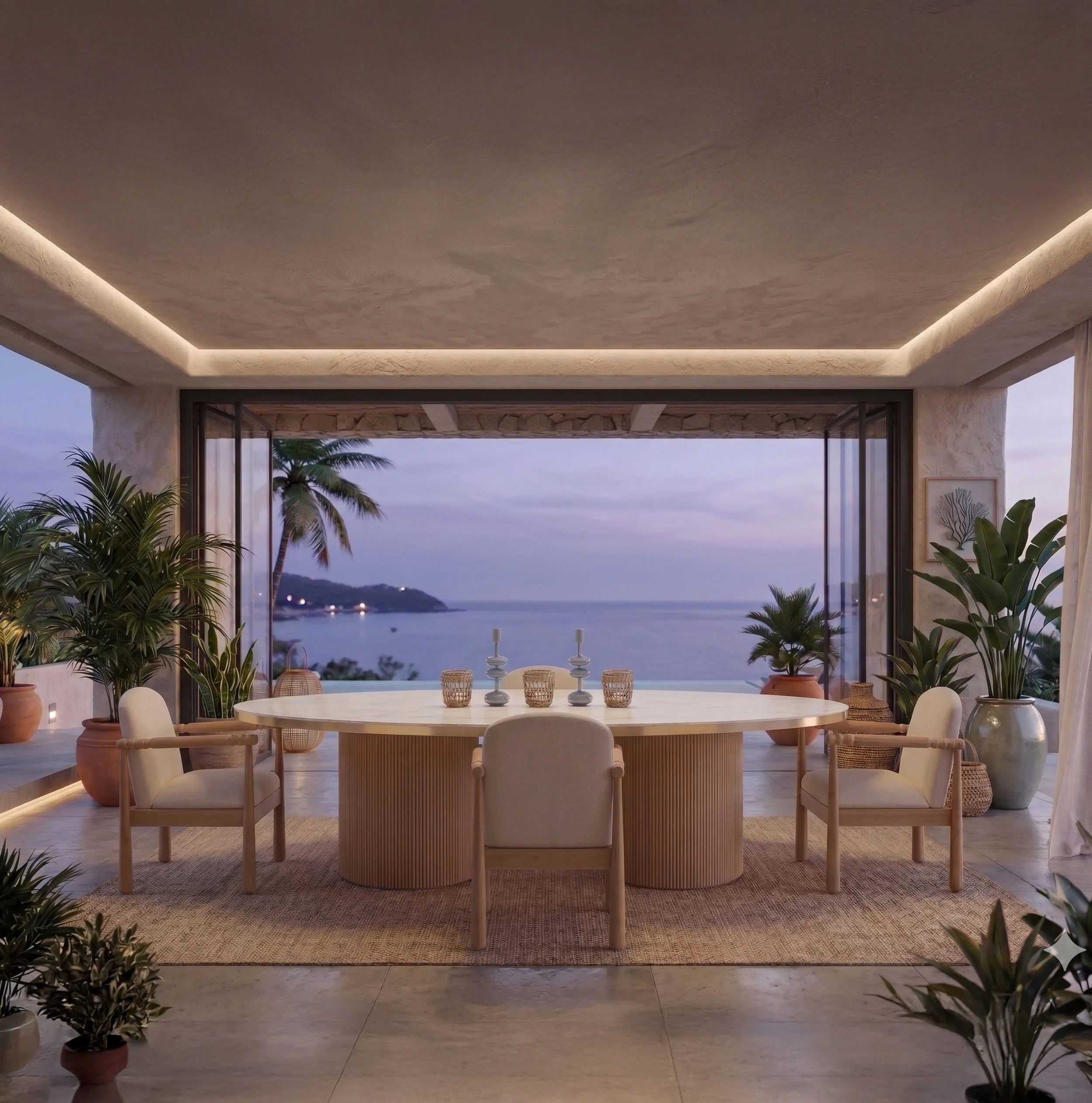 Coastal Airy Tide Diningscape