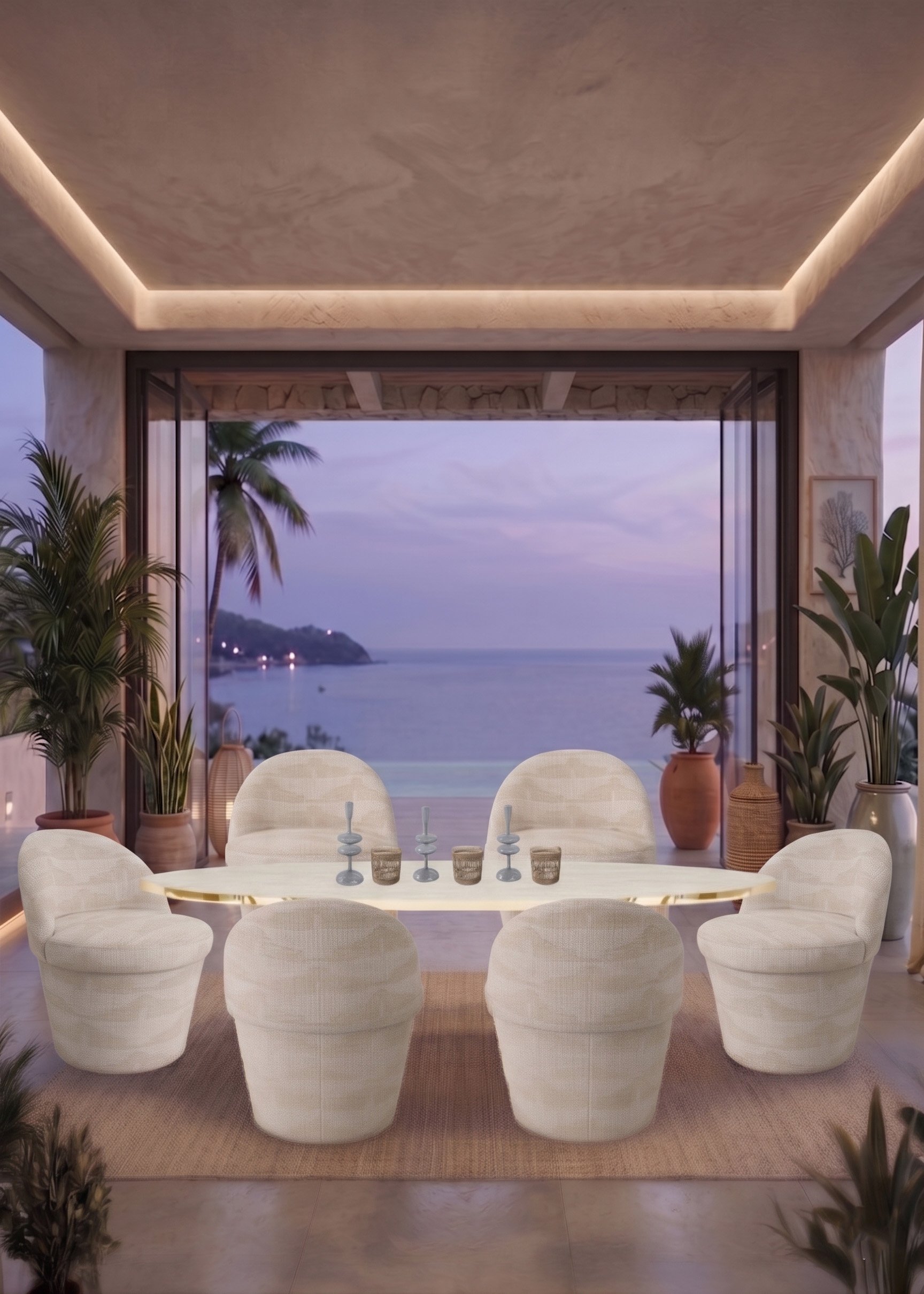 Coastal Airy Diningscape