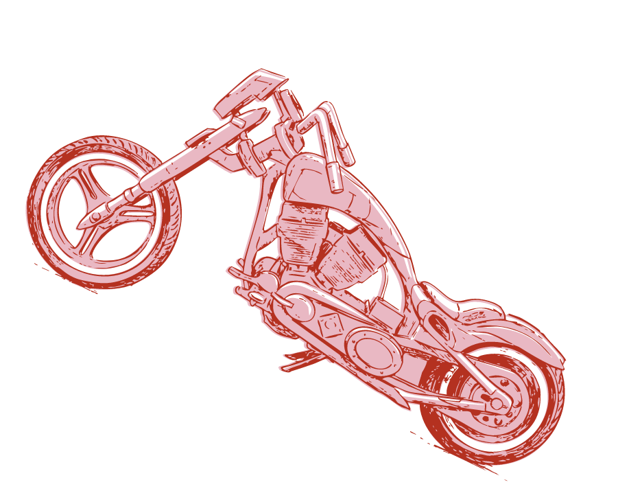 Motorcycle Illustration Sketch