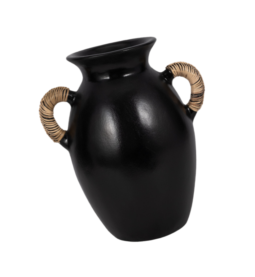Helm House Black Vase