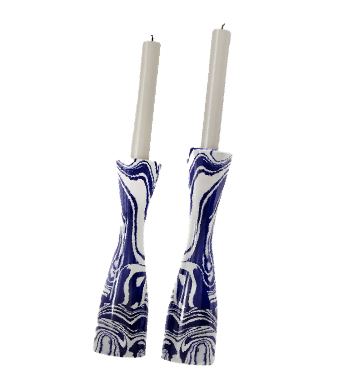 Helm House Blue Candle Holders