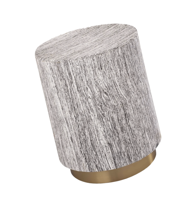 Helm House Gray Stool