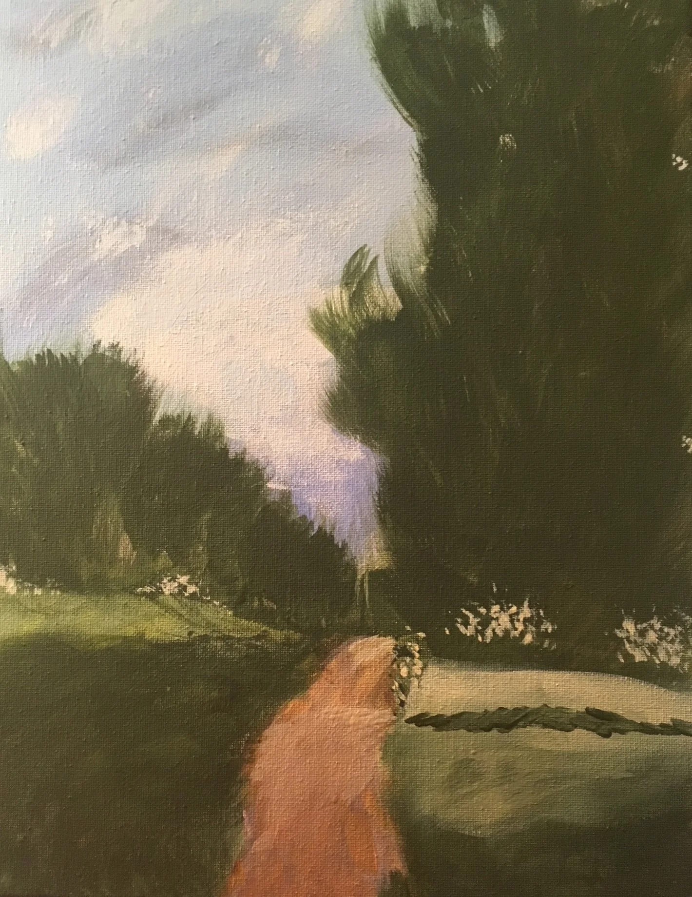 Country Road Acrylic Painting