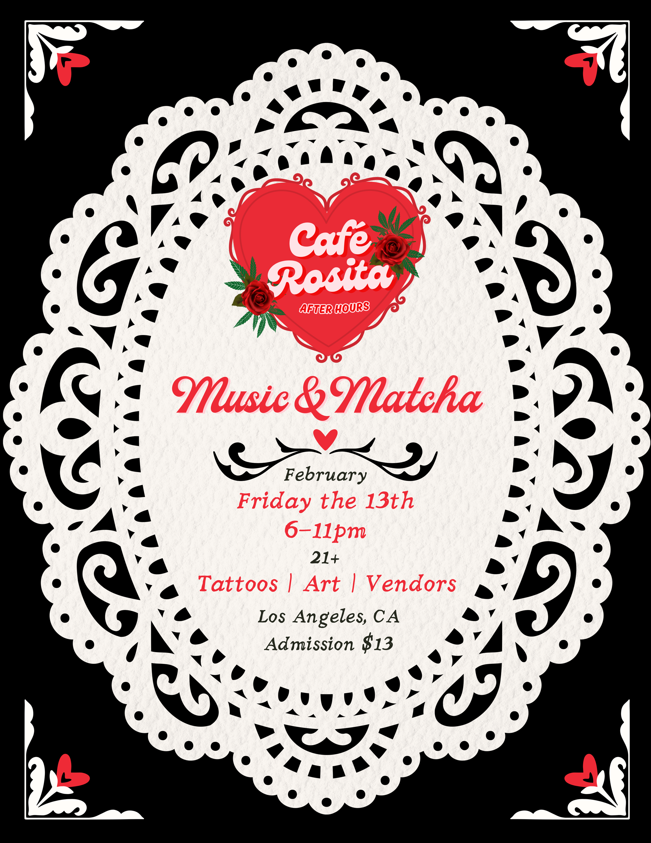 Friday the 13th Music & Matcha Ticket