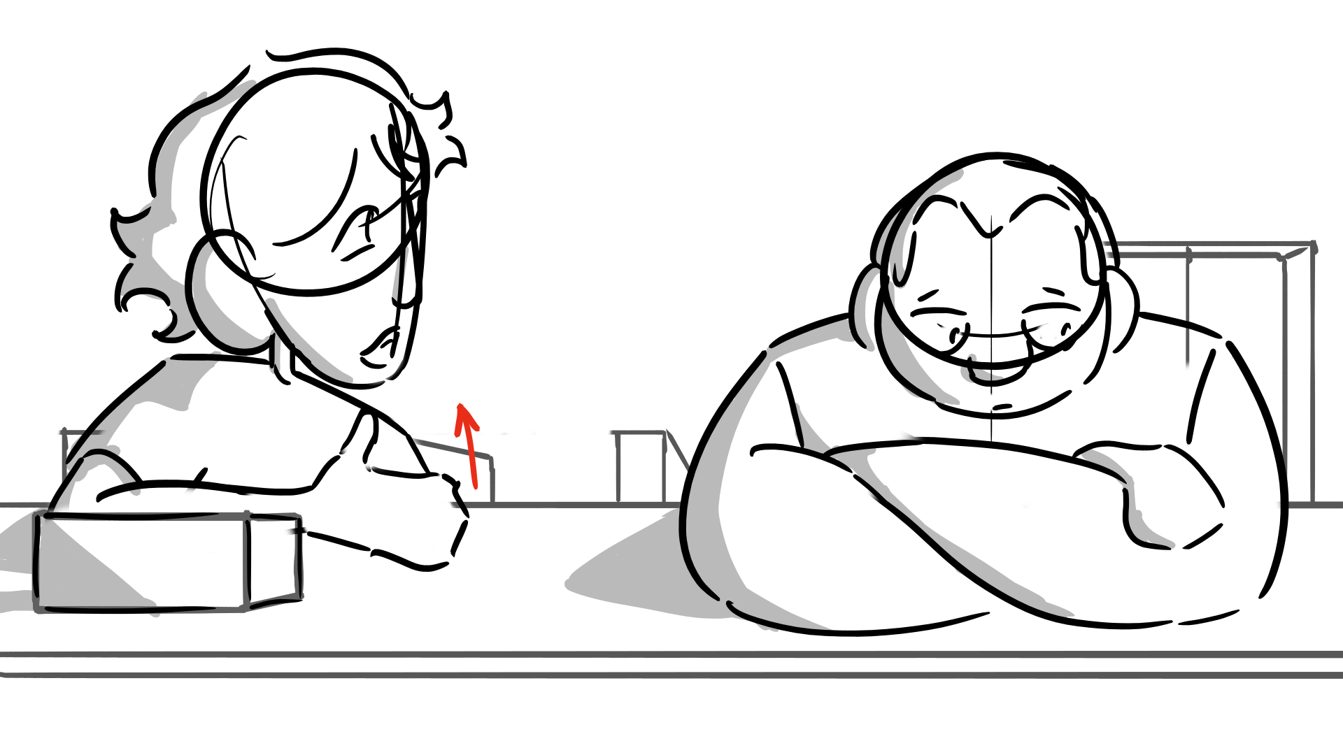 The Diner Storyboard