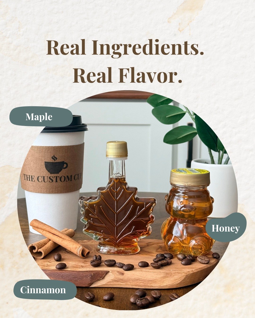 Beyond the Syrup Bottle.

While we love the consistency and quality of our Monin syrups, some of our favorite drinks start with simple, natural ingredients.

These ingredients allow us to create rich, layered flavor profiles that feel warm, authentic