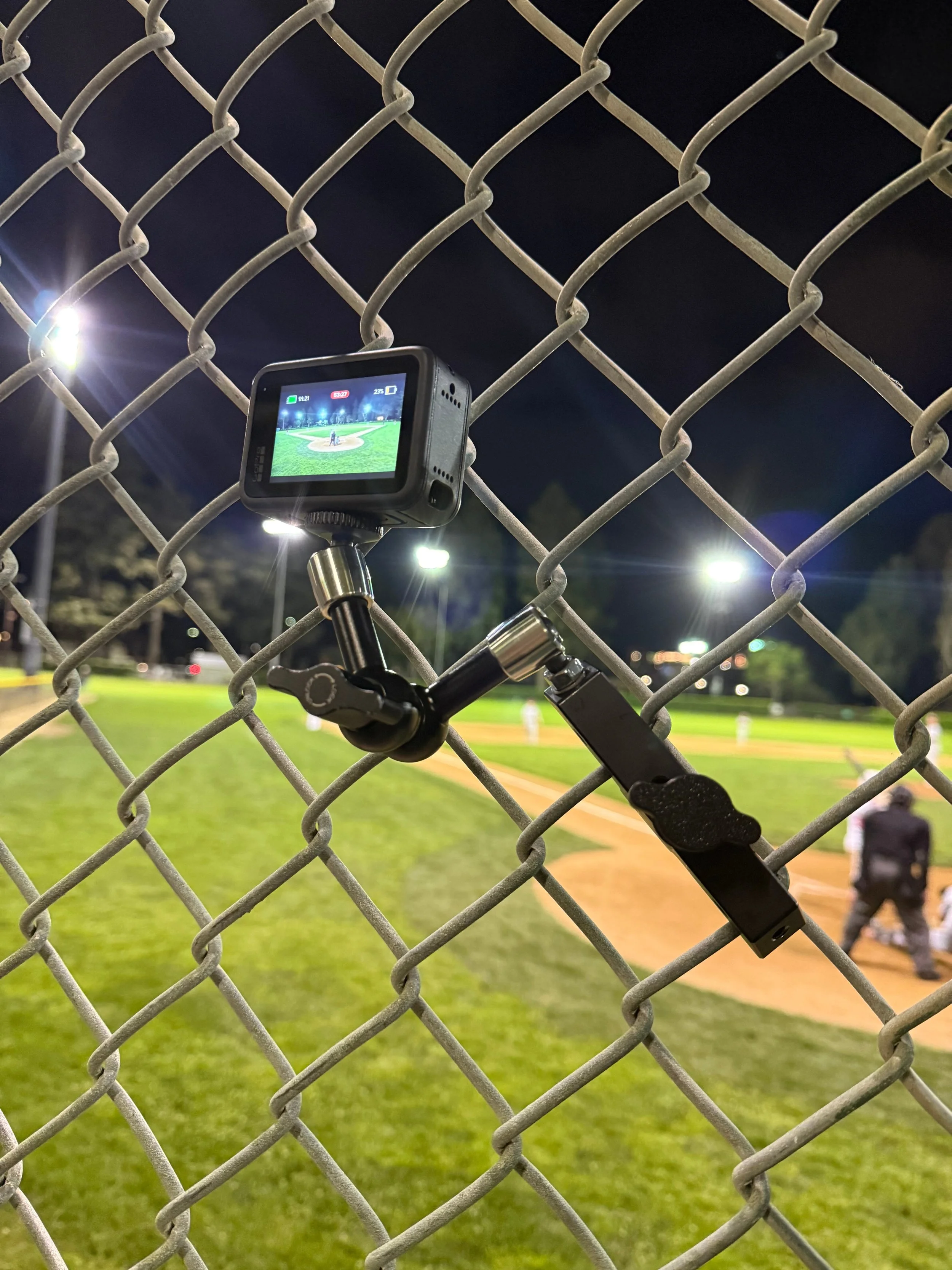 This image depicts a Fence Mod with a GoPro on it.