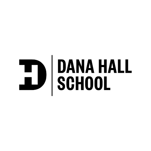 Logo of Dana Hall School featuring a stylized 'D' and 'H' with the school name next to it.