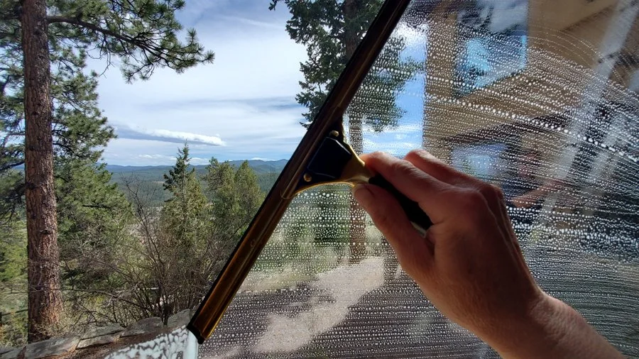 Cleaning a Residential Window in Portland Oregon