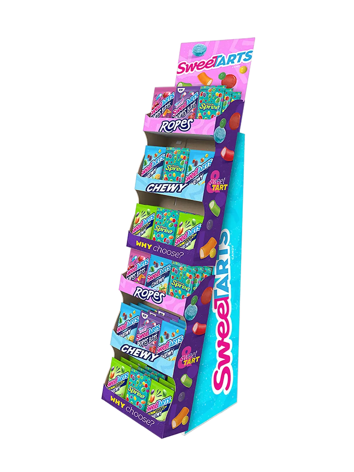 60ct Assorted  Sugar | Large SUB | Floorstand