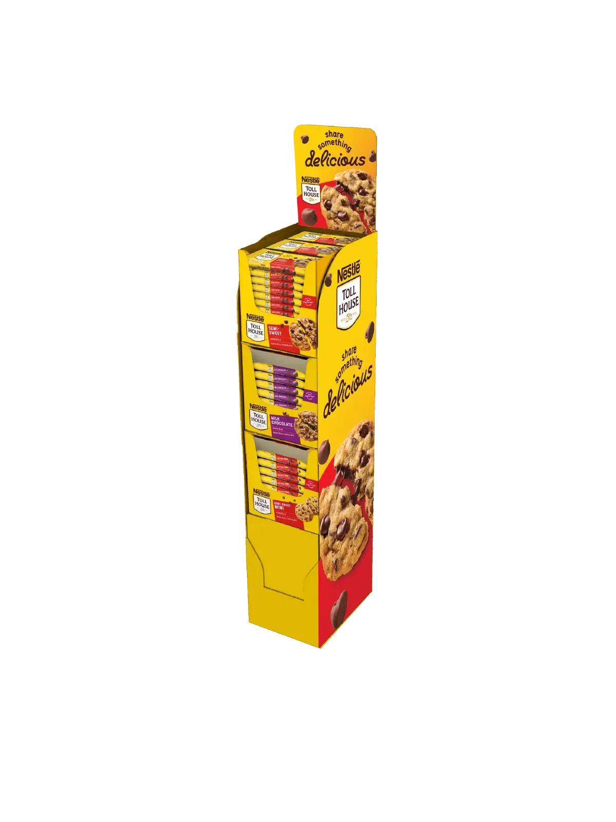 72cct Nestle Tollhouse Assorted Small Bag Floorstand