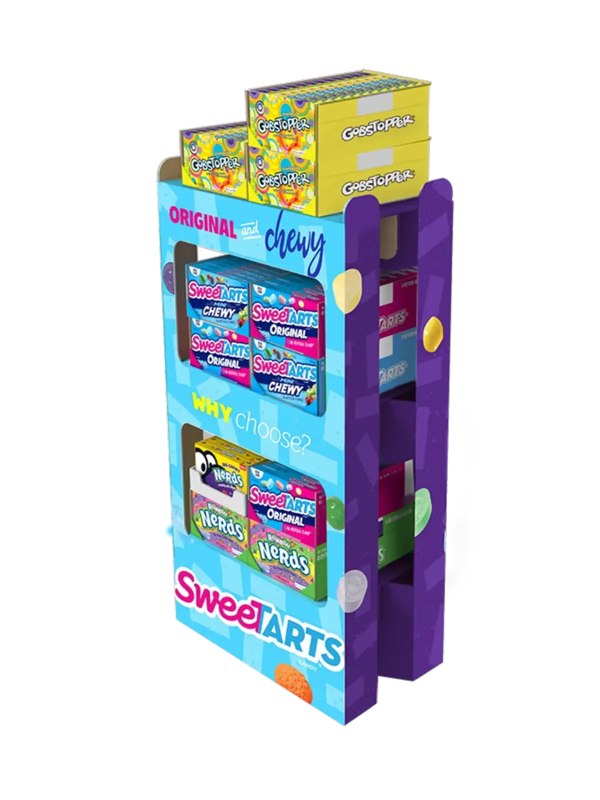 126ct Assorted Sugar Concessions Floorstand