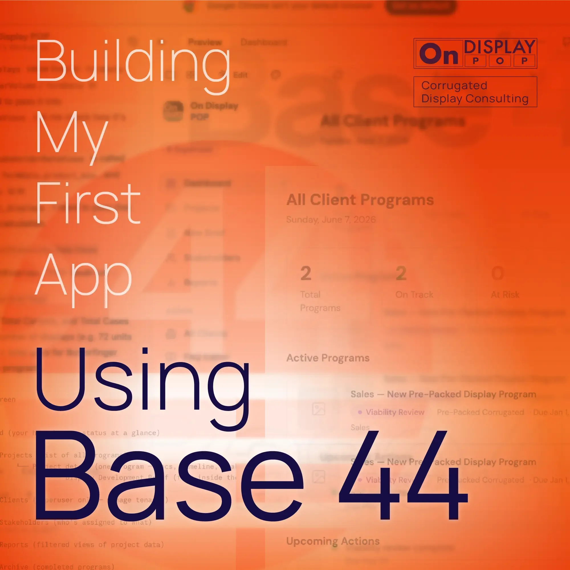 My First Time Using Base 44