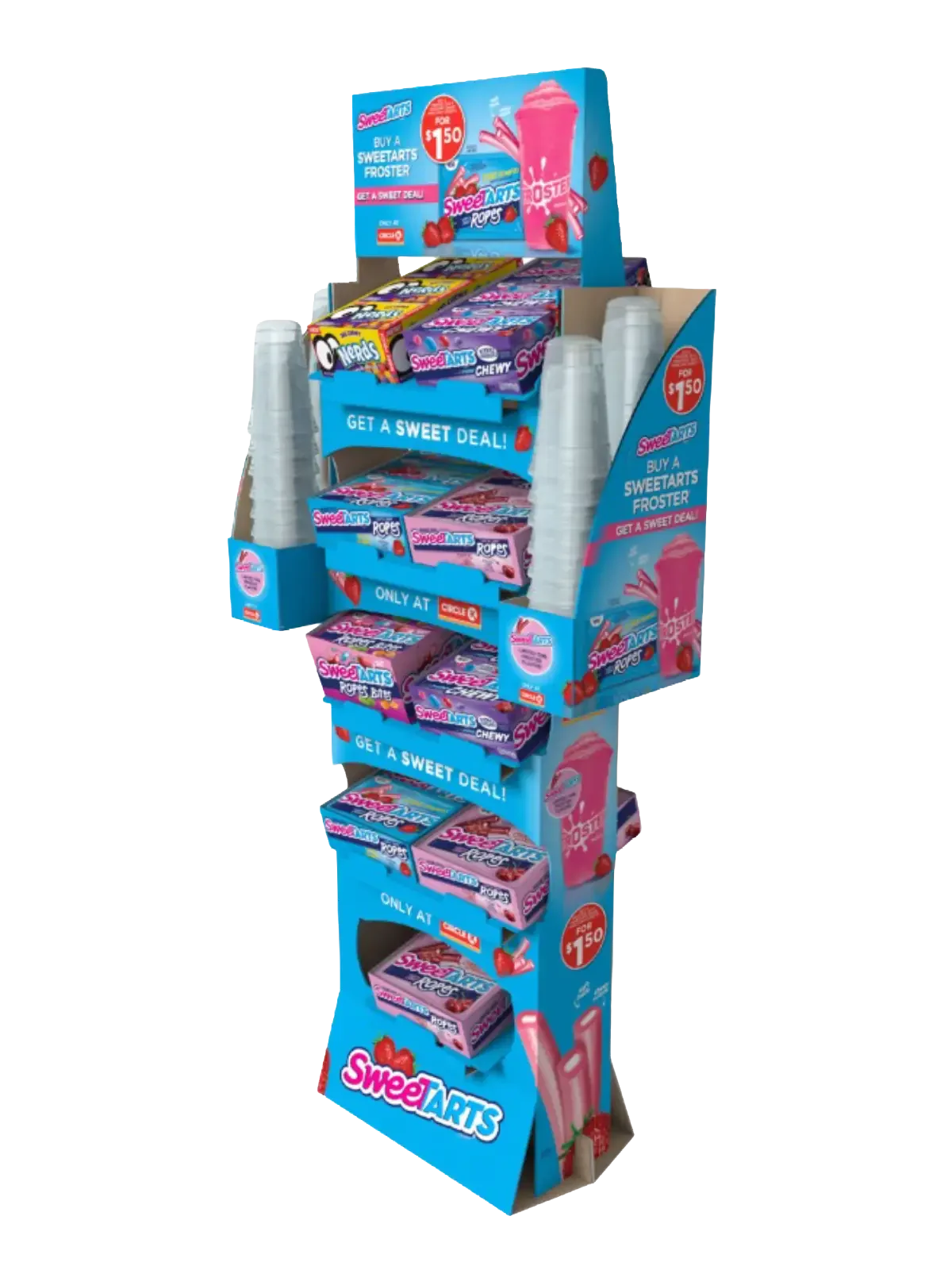 Circle K Froster 162ct Sugar Share Pack Floorstand