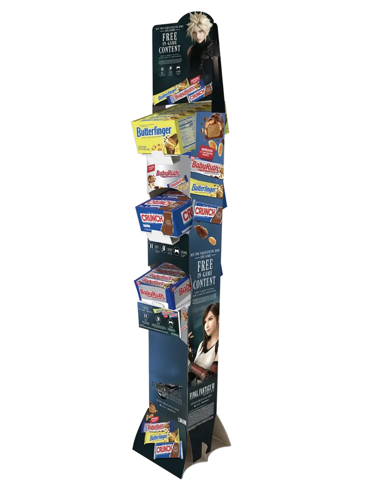 Final Fantasy 96ct Assorted Choc Singles Floorstand