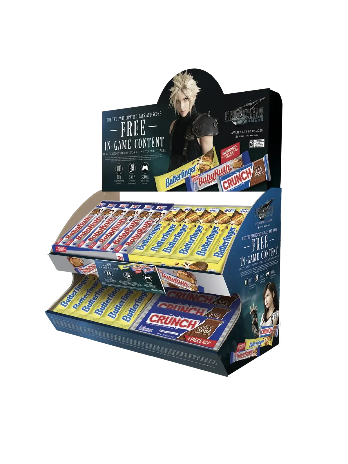 Final Fantasy 72ct Assorted Choc Share Pack Counter Top - with Crunch