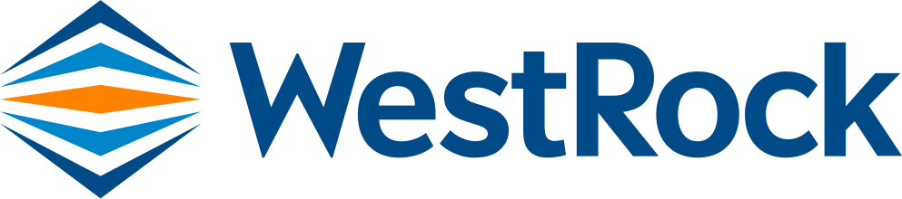 WestRock logo featuring stylized geometric shape and text