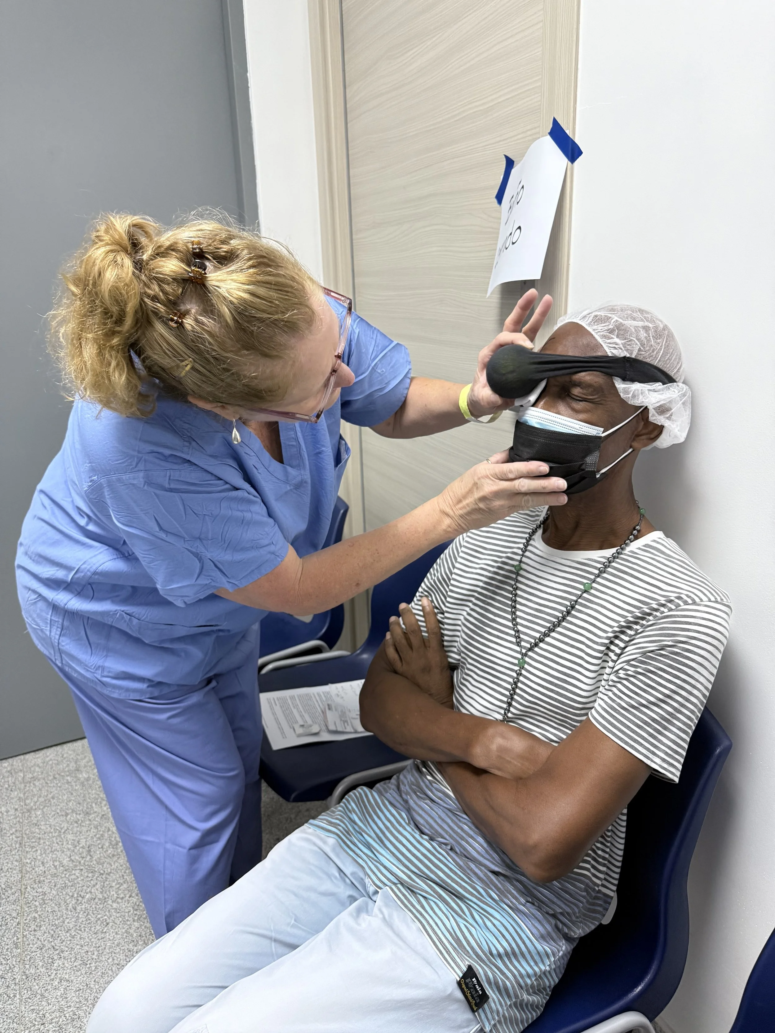 Pre-op, Step 3 - Placing A Pressure Ball Over The Operative Eye