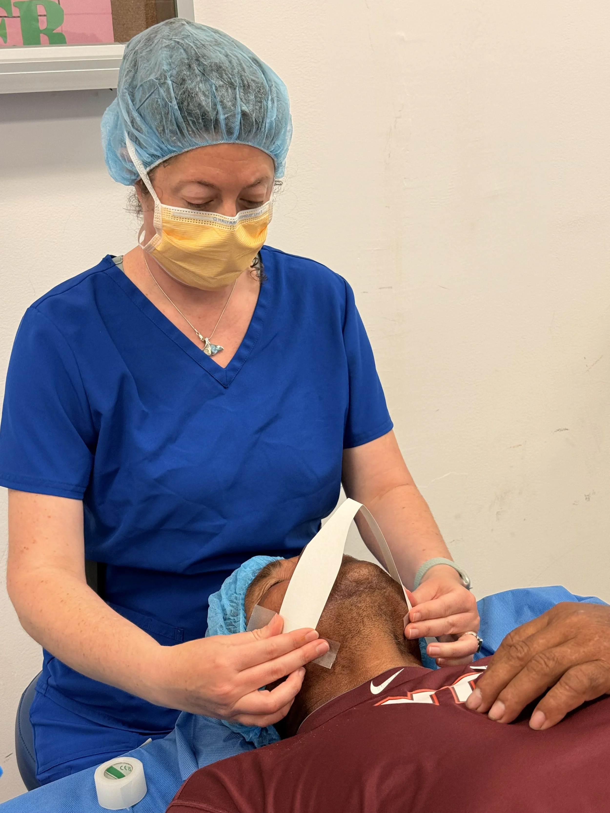 Operating Room, Step 2 - Creating a breathing tent under the sterile drape