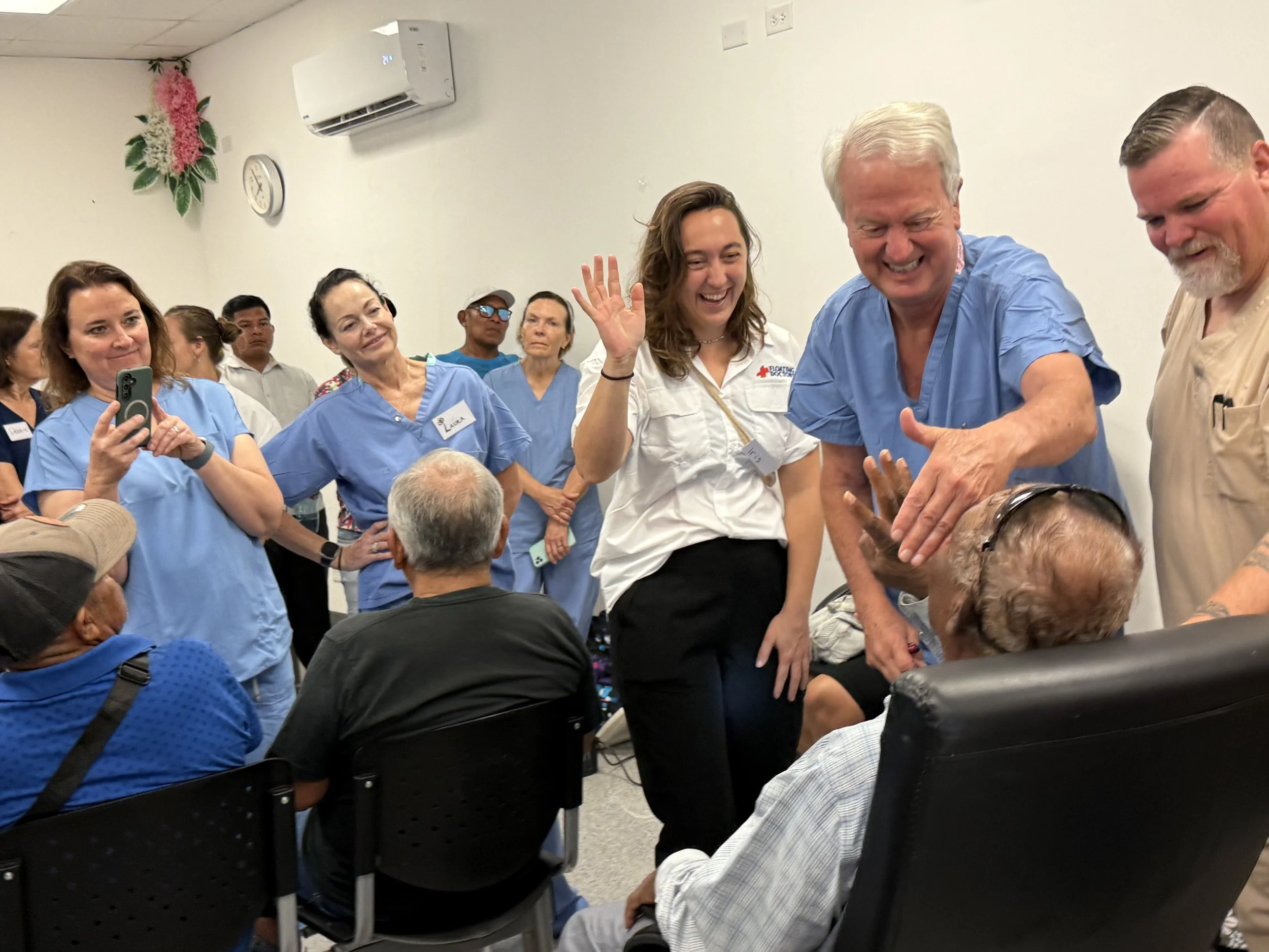 Reveal Day Patient happy with their new vision.