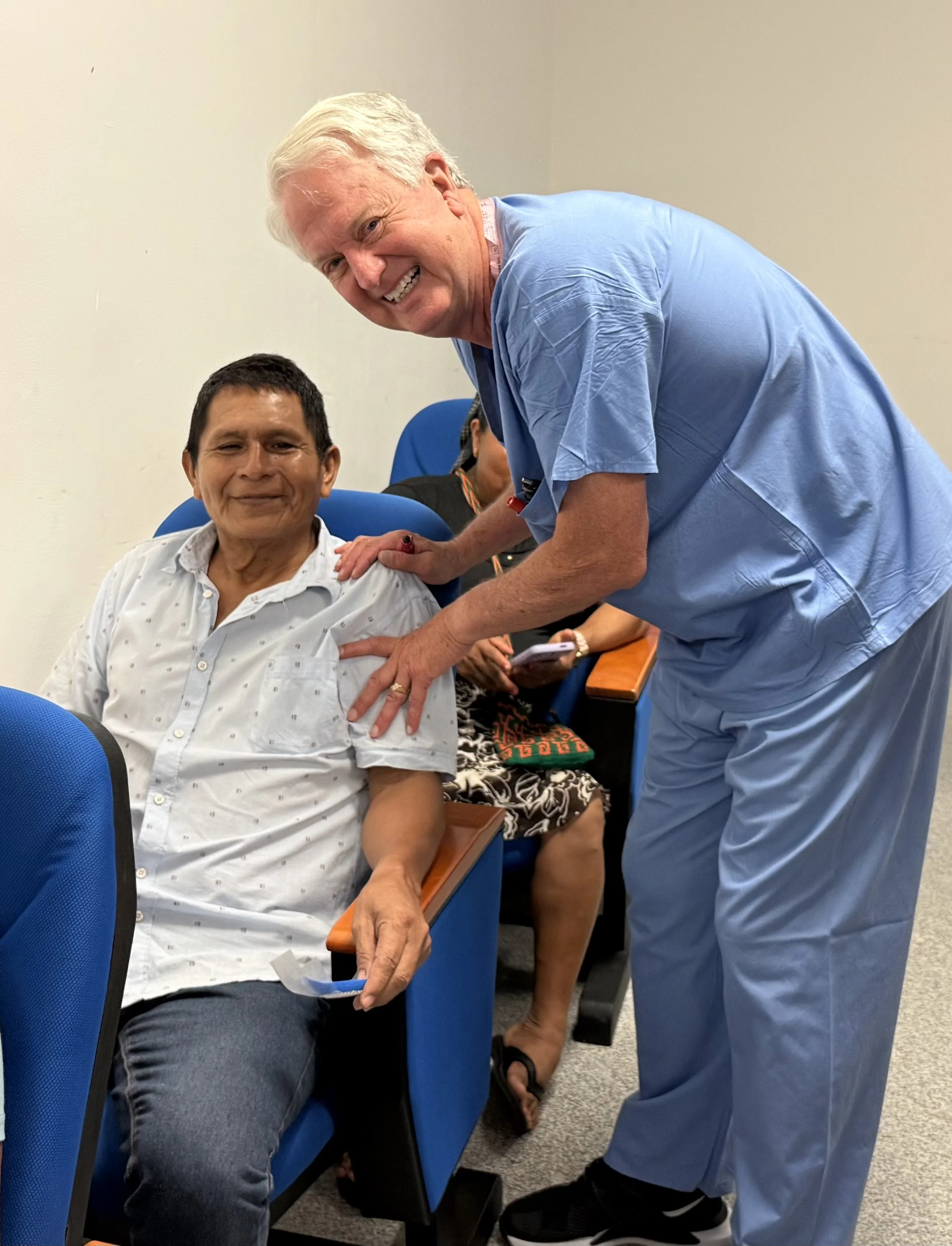 Reveal Day, Russ with super smiley patient.