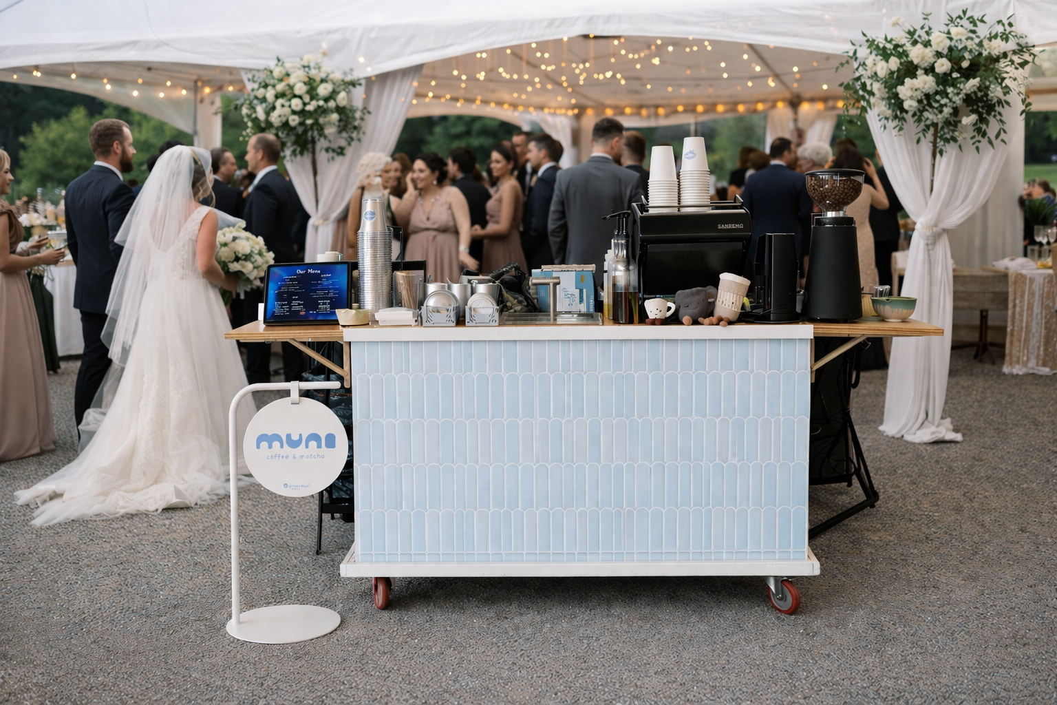 coffee cart for wedding seattle