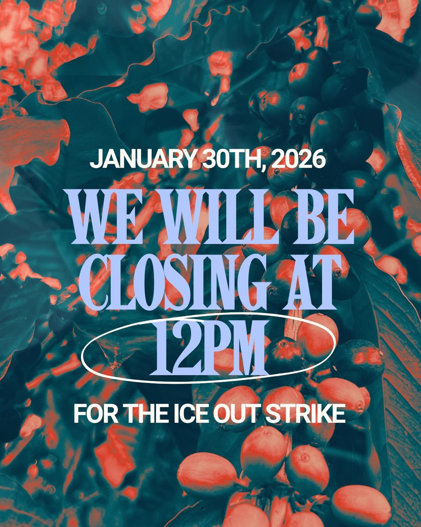 On January 30, 205 Coffee Bar will be closing early in recognition of the National Shutdown.

As a U.S. Navy veteran, I never imagined I would find myself protesting against the government I once swore to defend. Yet the past several months have been