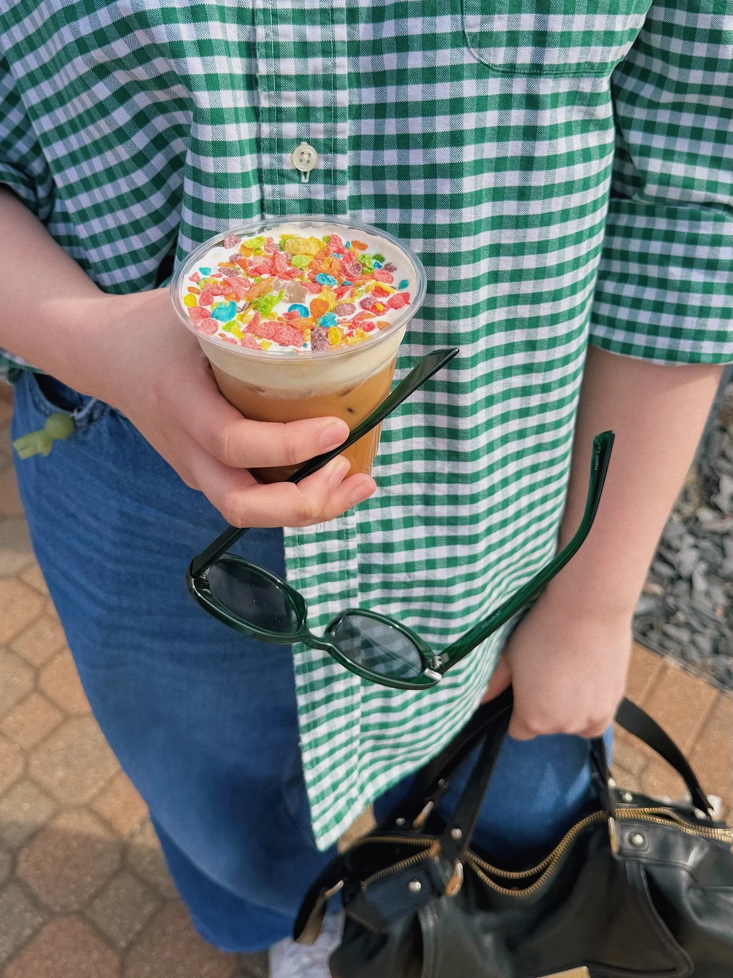 weather above 50 degrees &amp; an iced latte name a better combo ☀️