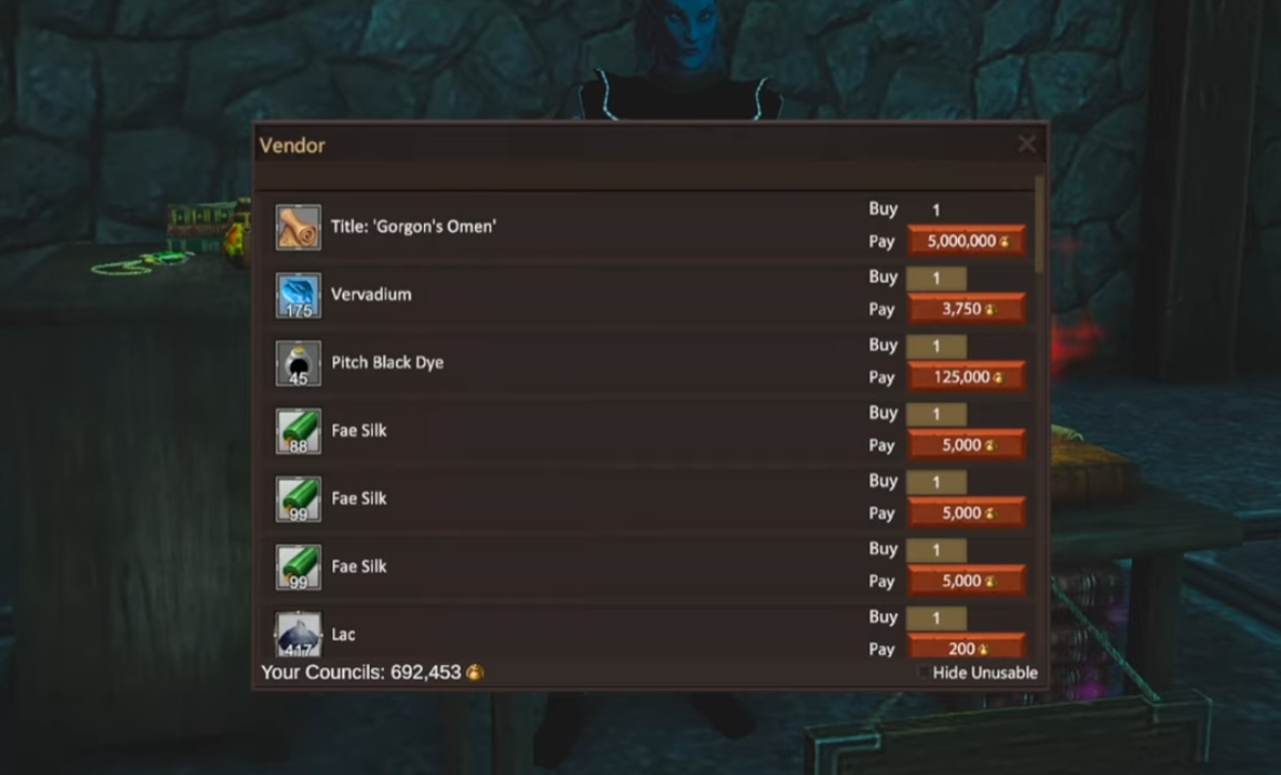 Project Gorgon Crafting Guide