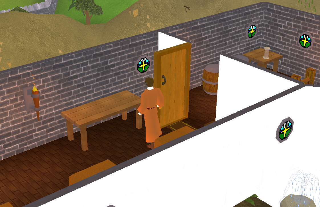 taking robes from the monestary in osrs