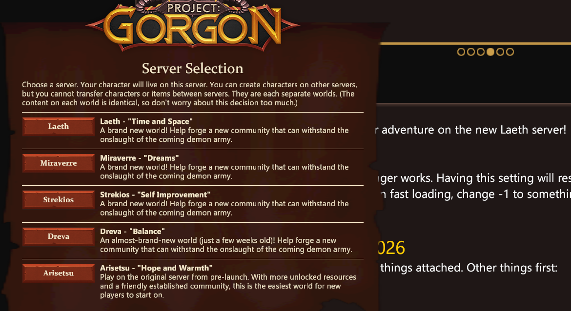 Project Gorgon News: Fifth Server Laeth Is Now Live